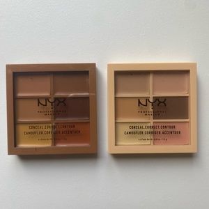 (2) Two NYX Conceal Correct Contours, Set of 2 in Colors Light & Deep